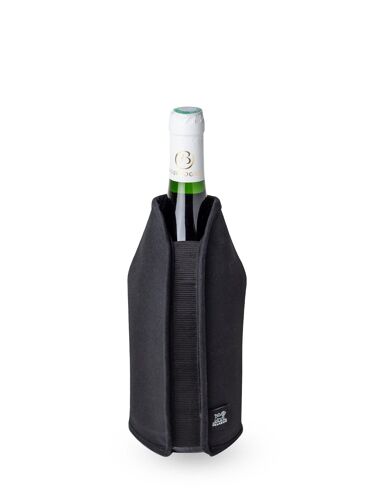 Frizz Rafraîchisseur Extensible Vins & Champagnes, Noir, 23 Cm