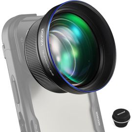 NEEWER Téléobjectif HD 85MM pour Plaque Arrière 17mm, Grossissement 2,5X Compatible avec SmallRig NEEWER Cage de Téléphone pour iPhone Samsung avec Adaptateur d'Objectif 17mm, LS-59