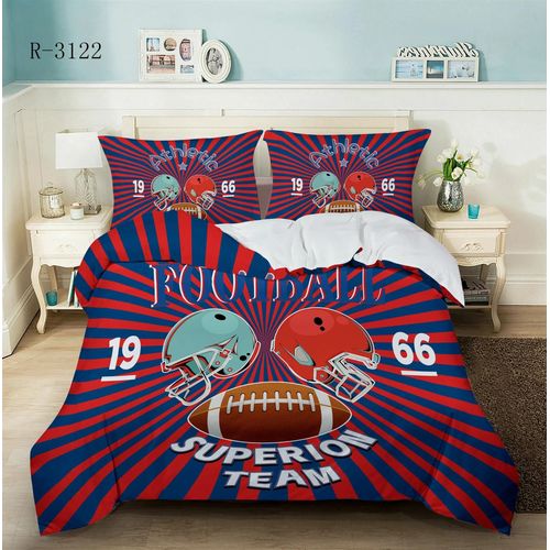 Parure De Lit Rugby, Football Américain, Queen Size, King Size, Étoiles, Sport, Housse De Couette, Double, Garcon , Cadeau