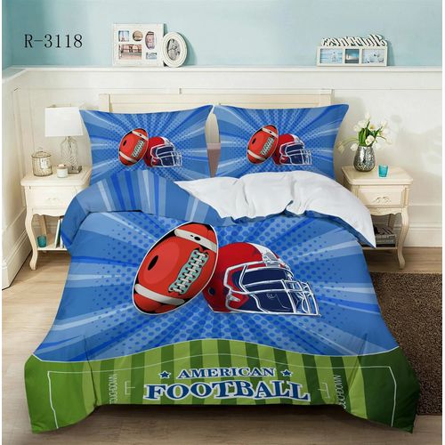 Parure De Lit Rugby, Football Américain, Queen Size, King Size, Étoiles, Sport, Housse De Couette, Double, Garcon , Cadeau