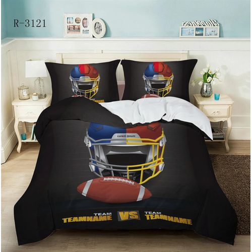 Parure De Lit Rugby, Football Américain, Queen Size, King Size, Étoiles, Sport, Housse De Couette, Double, Garcon , Cadeau