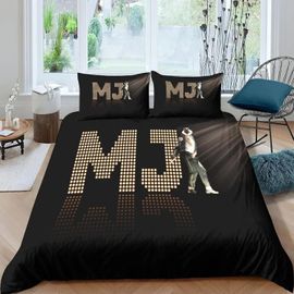 Nylin Housse De Couette Michael Jackson Parure De Lit Rock Music Legende Mj Imprimee Housse De Couette