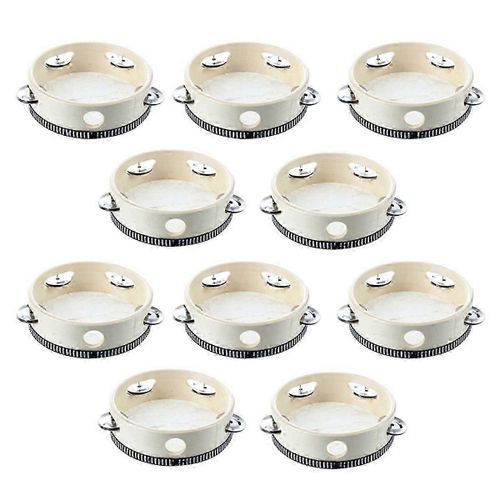 10 Pcs Tambourin Musical Tambourin Tambourin Rond Percussion Cadeau Pour Ktv