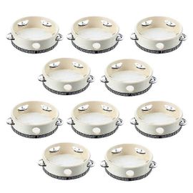 10 Pcs Tambourin Musical Tambourin Tambourin Rond Percussion Cadeau Pour Ktv