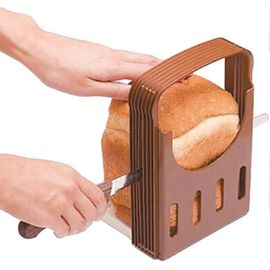 Trancheuse à pain Pièces de machine à pain,Toast Bagel Loaf Sandwich Slicer Cutter Idéal pour le boulanger et la femme au foyer,pliable et réglable