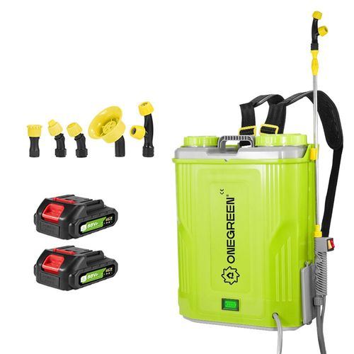 Pulvérisateur Electrique 20L, Pulvérisateur à pression 80psi - Pulvérisateur Toiture avec Lance Télescopique, 5 buses et 2 x 88VF batteries au lithium