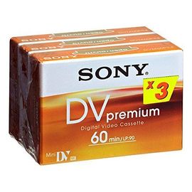 Sony Mini DV Premium 3Pk-Ruban de video
