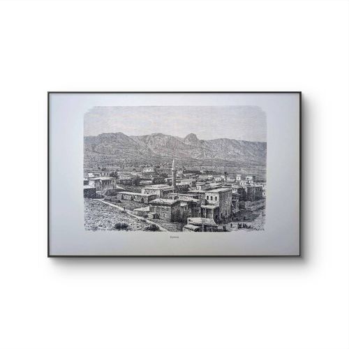 Imprimée En 1894, Kyrenia, Chypre. Original Vintage Authentique