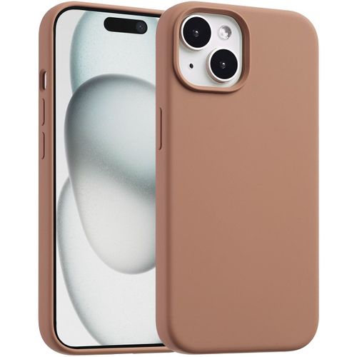 Accezz Coque Liquid Silicone Avec Magsafe Iphone 15 Light Brown