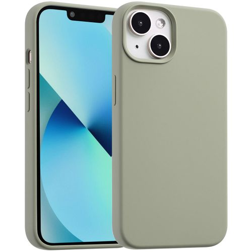 Accezz Coque Liquid Silicone avec MagSafe iPhone 13 Mini Cooper Green