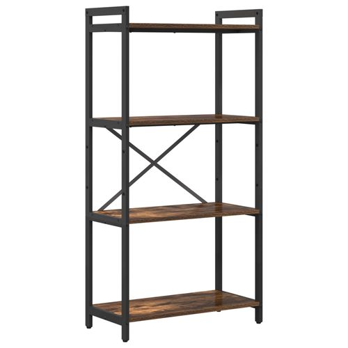Vidaxl Bibliothèque Chêne Fumé 60 X 30 X 118 Cm Panneau De Particules