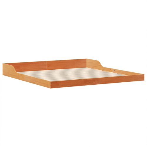 Vidaxl Cadre De Lit Marron Cire 180 X 210 Cm Bois Massif En Pin