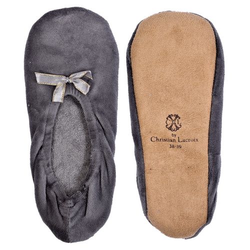 Pantoufles Femme Christian Lacroix Confort Premium Ballerine 1186 Gris