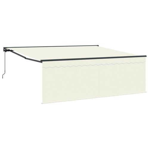 Vidaxl Auvent Rétractable Beige 400 × 300 Cm Polyester