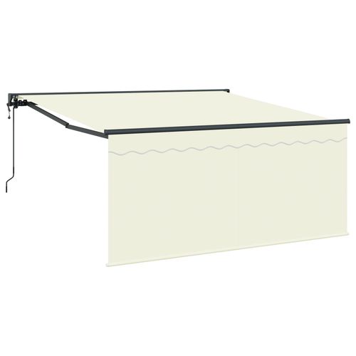 Vidaxl Auvent Rétractable Beige Large Tissu
