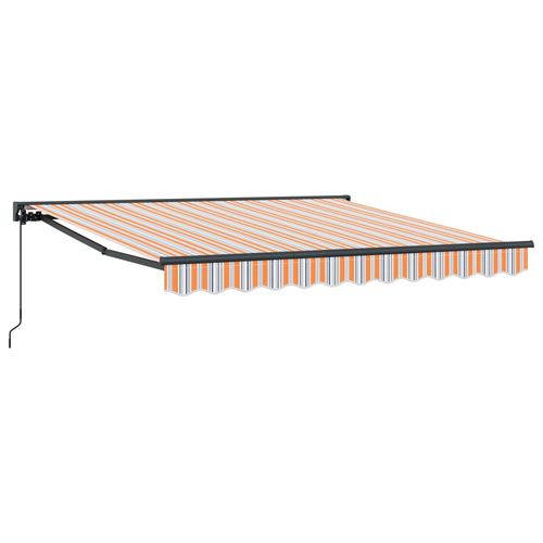 Vidaxl Auvent Rétractable Bleu Marine 350x250 Cm