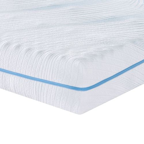 vidaXL Matelas Blanc 90 x 190 cm Tissu jacquard en polyester 100%