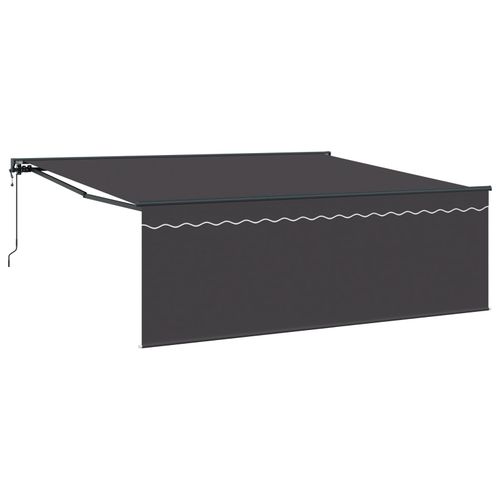 Vidaxl Auvent Rétractable Orange Et Blanc 350x250 Cm