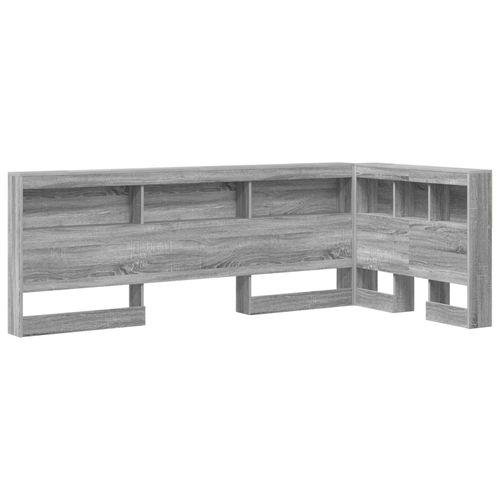 Vidaxl Tête De Lit De Rangement Sonoma Gris 90 Cm Bois D'ingénierie