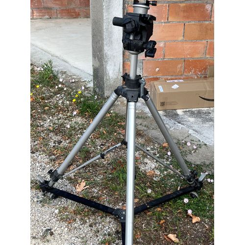 Tête micromètrique Manfrotto 400 + Trépied 161 + Dolly adapté 