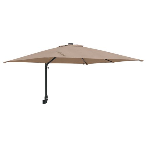 Vidaxl Parasol De Jardin Taupe 248.5 X 247.5 X 160 Cm Tissu