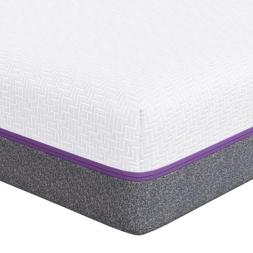 vidaXL Matelas Blanc, Gris 140 x 190 cm