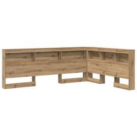 Vidaxl Tête De Lit De Rangement Avec Étagère Chêne Artisanal 150 Cm