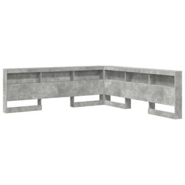 Vidaxl Tête De Lit De Rangement Gris Béton 180 Cm Bois D'ingénierie