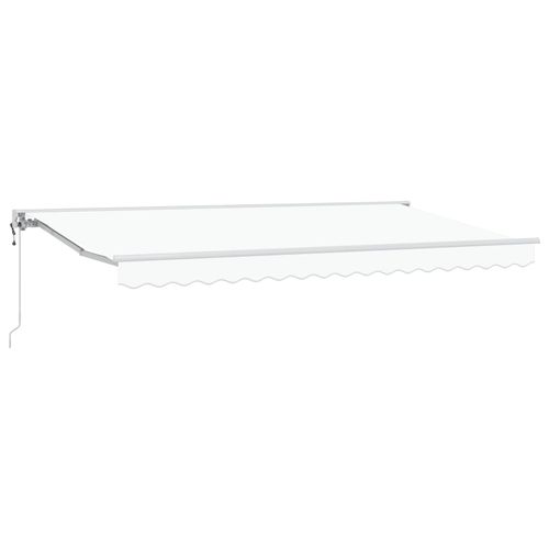 Vidaxl Auvent Rétractable Blanc 400x200 Cm