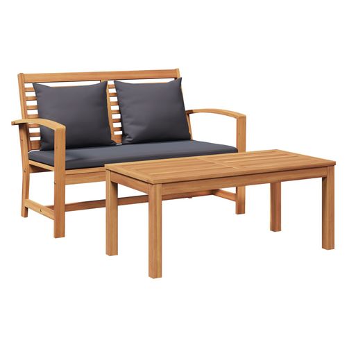 Vidaxl Banc De Jardin Marron 110 X 64 X 76.5 Cm Bois De Teck Massif