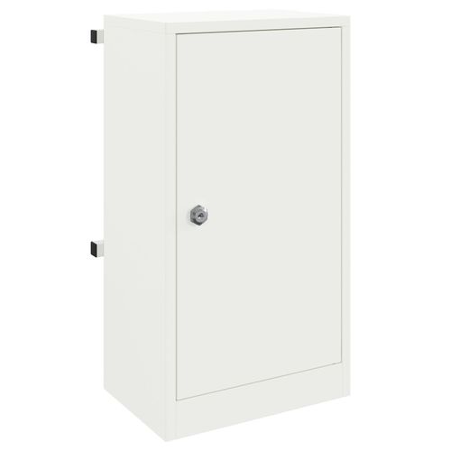 vidaXL boîte aux lettres Blanc 30 x 23 x 55 cm Acier