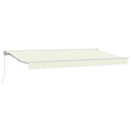 Vidaxl Auvent Rétractable Crème 350x200 Cm