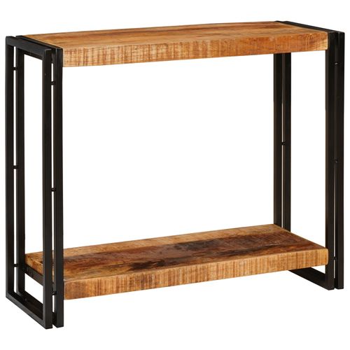 Vidaxl Table Console 90 X 33 X 75 Cm Bois De Manguier Brut Massif