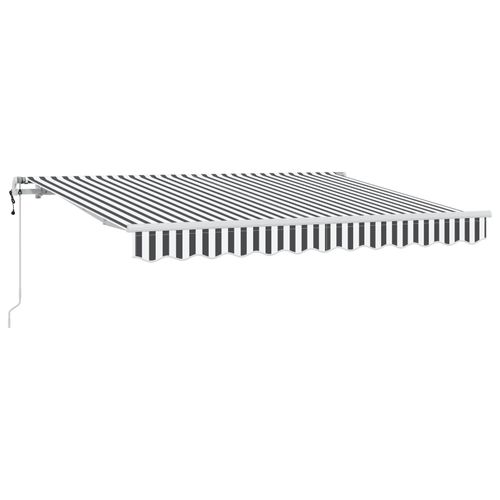 Vidaxl Auvent Rétractable Anthracite Et Blanc