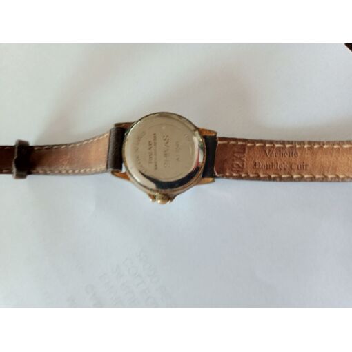 ANCIENNE MONTRE FEMME SHIVAS Plongée Vintage Cuir Métal Quartz EUR 69