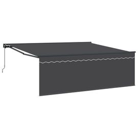 Vidaxl Auvent Rétractable Anthracite 400 × 300 Cm Polyester, Aluminium