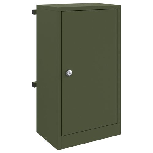 vidaXL boîte aux lettres Vert olive 30 x 23 x 55 cm Acier