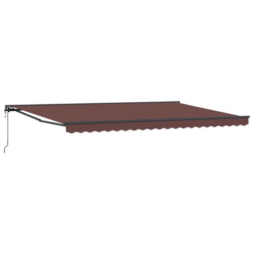 Vidaxl Auvent Rétractable Marron 500x300 Cm