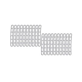20Pcs Auvent Échelle Bande Flexible 6 Compartiment Canopy Camping Fixation Tension Pour Tente En Plastique O