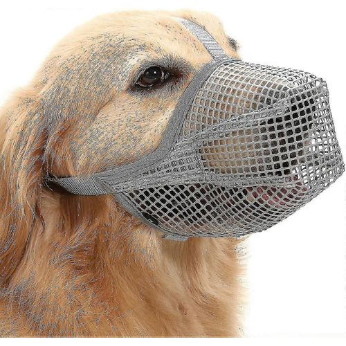 Muselière Pour Chien Avec Bretelles Réglables,Muselières Recouvertes De Maille Douce Pour Petits Chiens De Taille Moyenne