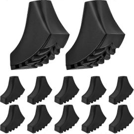12 Pièces / 6 Paires D'embouts Pour Bâtons De Marche Nordique,Protecteur En Caoutchouc,Patins En Caoutchouc,Bâtons De Marche En Caoutchouc Pour Tous Les Types De Marche Nordique