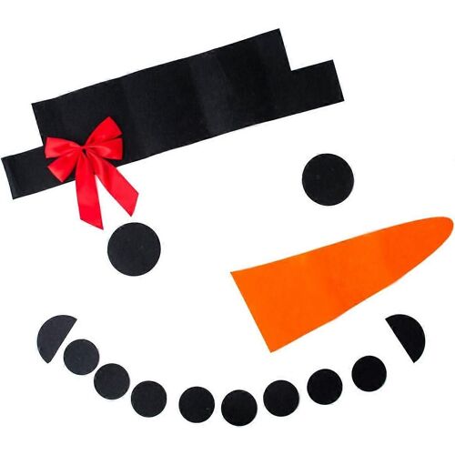 Ventes promotionnelles DIY Noël Bonhomme de neige Visage Décoration Porte de garage Fenêtre Décor Kit