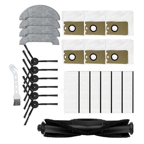 24PCS pour L11 L11 Pro Robot Aspirateur Main Side Brosse Hepa Filtre Vadrouille Chiffon Sac À Poussière Kit Accessoires Kit