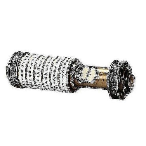 Serrure à combinaison Da Vinci,ensembles de cryptex en métal blanc et bronze Couleur-Excellent