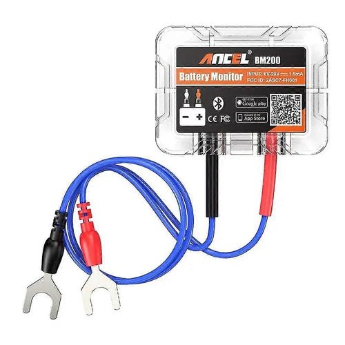 Ancel Bm200 12v Testeur De Batterie Sans Fil Bluetooth 4.2 Moniteur Led Analyseur De Batterie Outils De Test Automatique