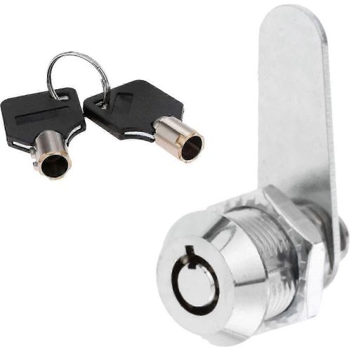Serrure tubulaire en alliage de zinc pour tiroir de sécurité Cylindre de boîte aux lettres Boîte à outils Serrure avec 2 clés