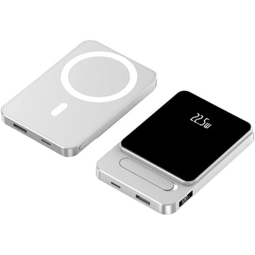 Powerbank Sans Fil 5000 Mah Boostcharge 15w Chargeur Sans Fil Magnétique/Charge Super Rapide 22,5w/Sans Fil 2 En 1 ¿ Compatible Avec Iphone 16,15,14,13,12 (+Modèles Pro/Max), Airpods Et Plus (Violet)