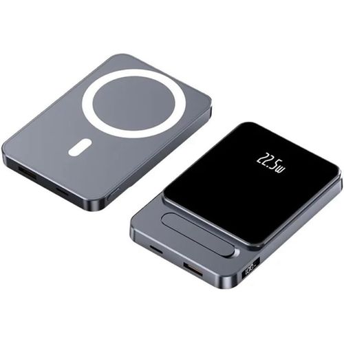 Powerbank Sans Fil 5000 Mah Boostcharge 15w Chargeur Sans Fil Magnétique/Charge Super Rapide 22,5w/Sans Fil 2 En 1 ¿ Compatible Avec Iphone 16,15,14,13,12 (+Modèles Pro/Max), Airpods Et Plus (Violet)