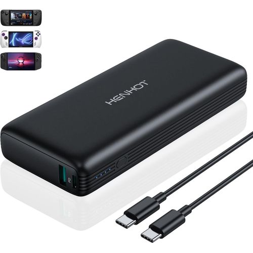 Moun-Power Bank 65w 20000mah Chargeur Portable - Charge Rapide Batterie Externe Usb-C Pd 3.0 Compatible Avec Macbook,Steam Deck,Ipad,Iphone 14/13/12 Pro Max,Galaxy,Google Pixel