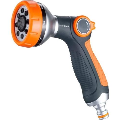 GRIFEMA GE1303 Pistolet arrosage du jardin 8 modèles réglables, pulvérisateur multifonctionnel avec débit d'eau contrôlable
